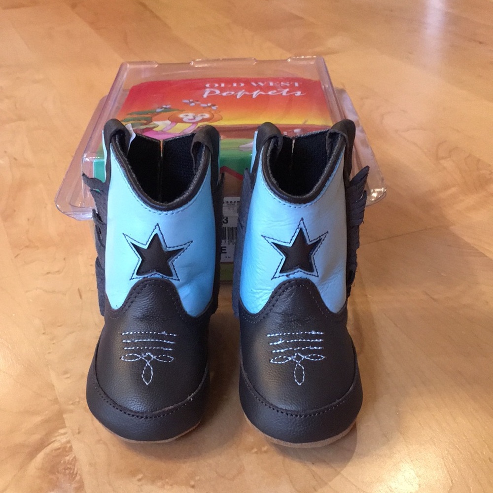 OLD WEST | Baby Infant Cowboy Cowgirl Star Boots